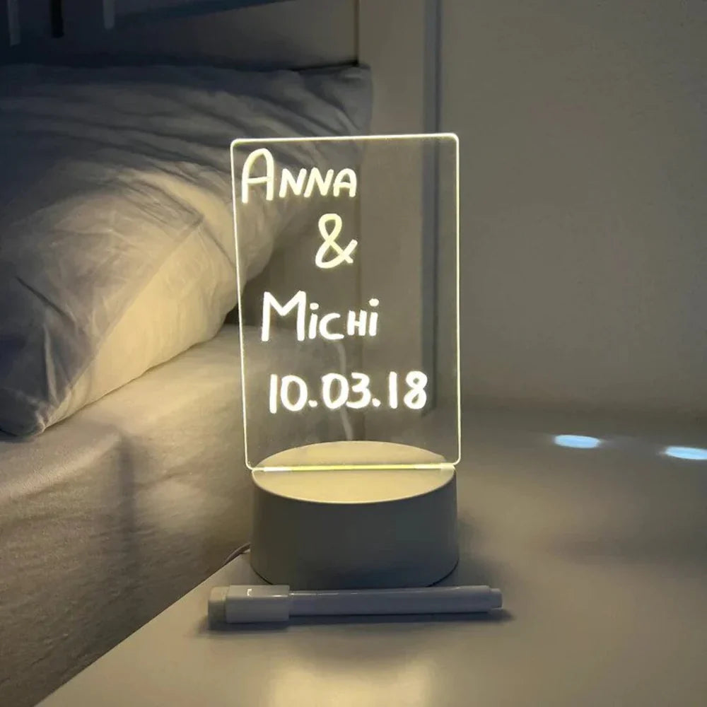 Illuminate Magic Notepad - GlowPad-Warm Light (light without switch) + wipe + open-State of Style