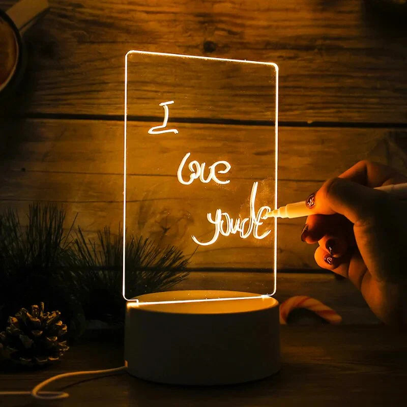 Illuminate Magic Notepad - GlowPad-Warm Light (light without switch) + wipe + open-State of Style
