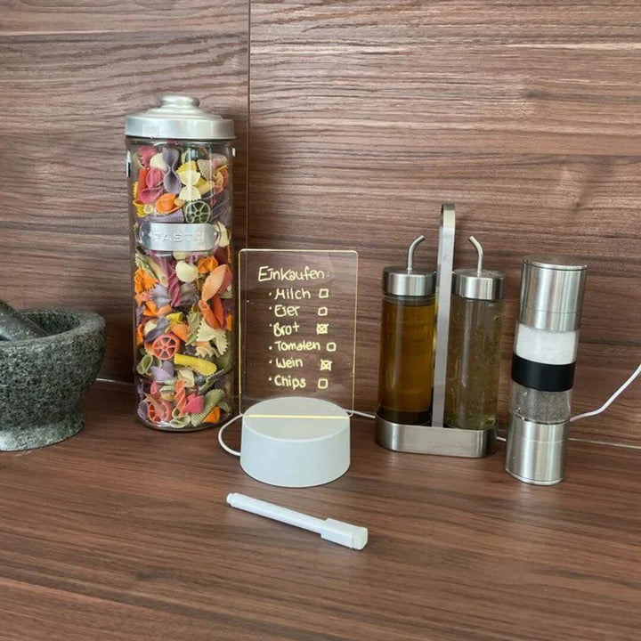 Illuminated Magic Notepad - GlowPad-Warm Light (Light Without a Switch) +Wipe+Open-State of Style