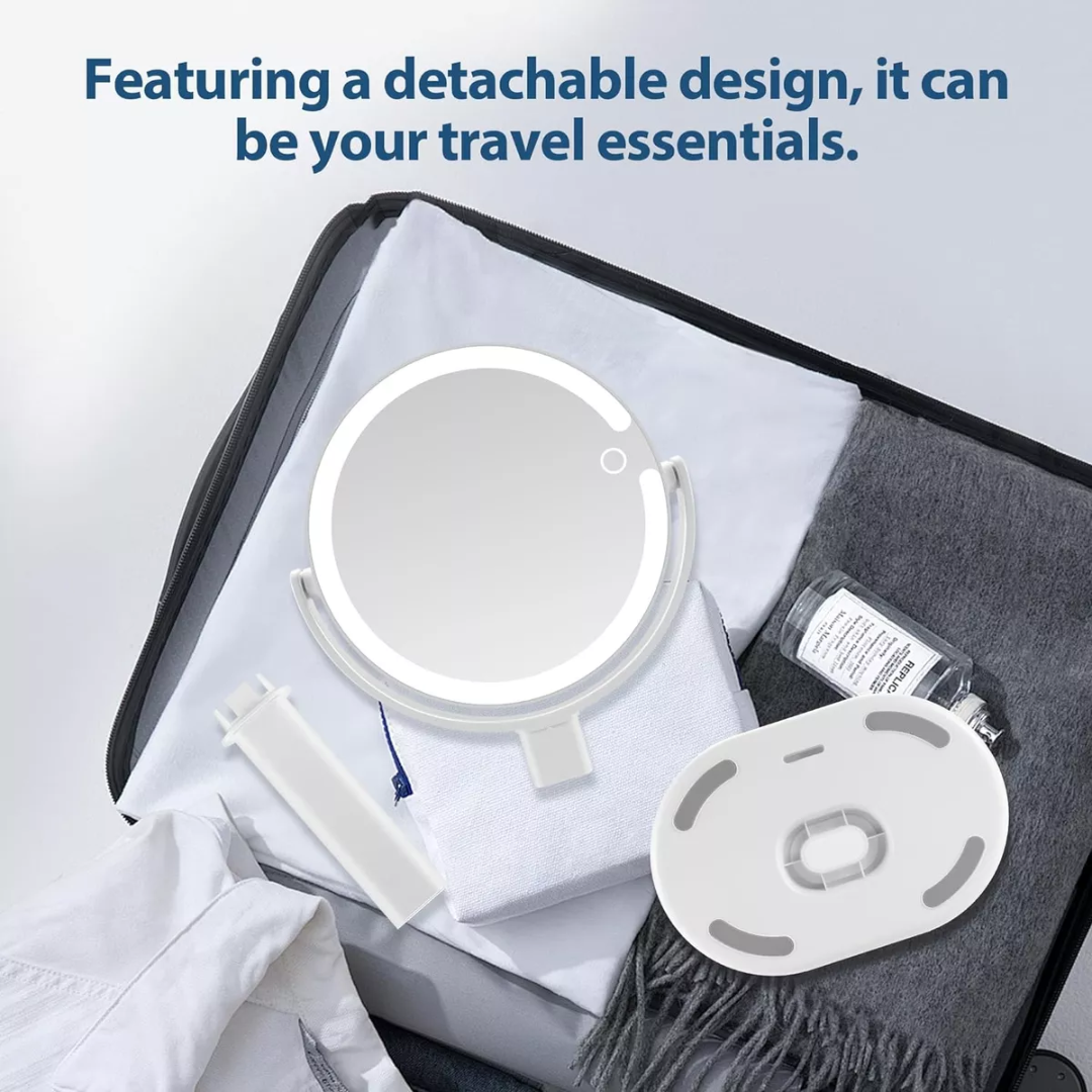 Illuminated Makeup Mirror - 20X Zoom & Adjustable Brightness-State of Style