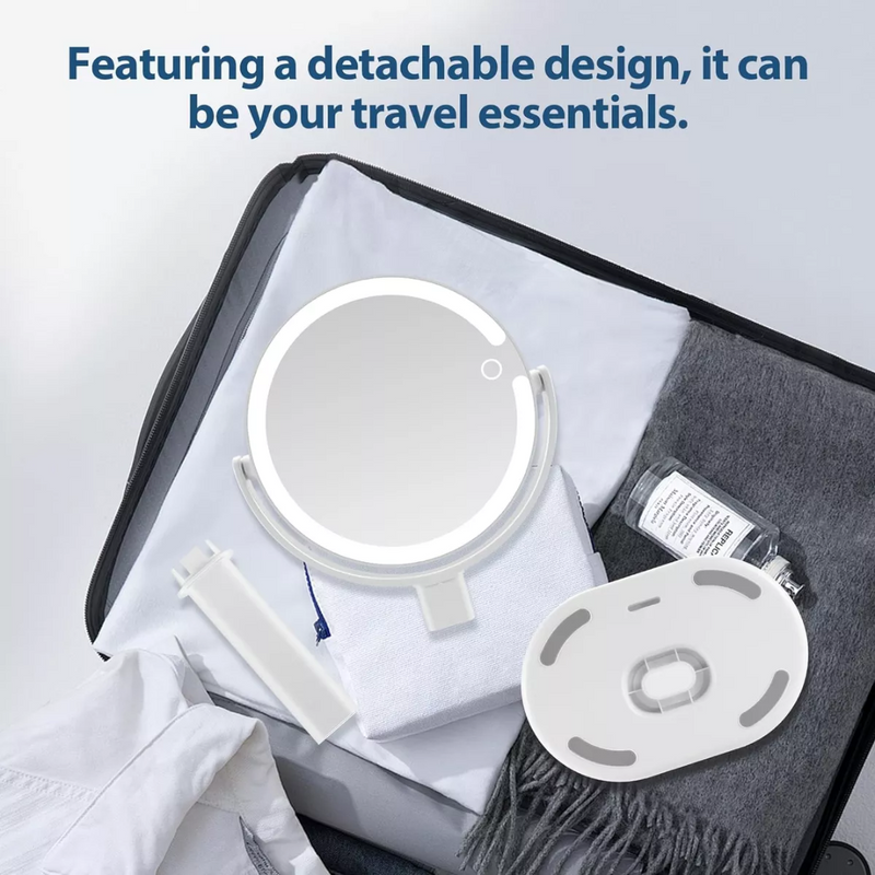 Illuminated Makeup Mirror - 20X Zoom & Adjustable Brightness-State of Style