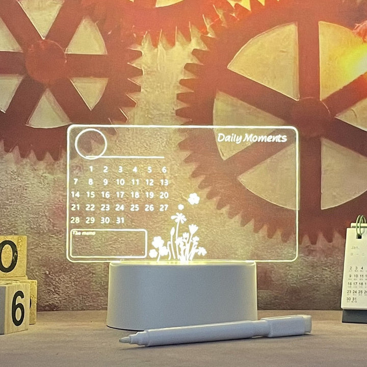 Illuminated Notice Board - LumoNote-Calendar-State of Style