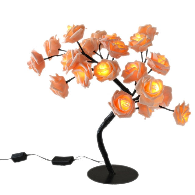 Illuminated Rose Tree - LumiRose-Orange-State of Style