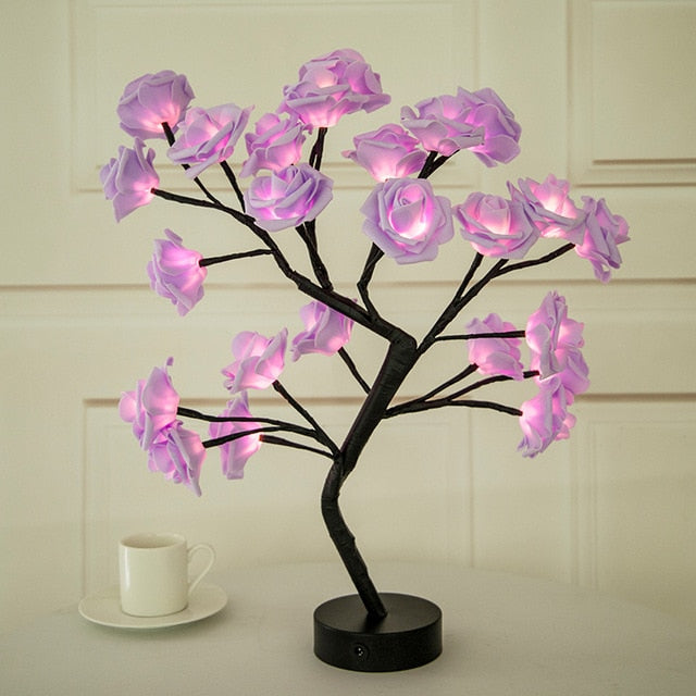 Illuminated Rose Tree - LumiRose-Purple-State of Style