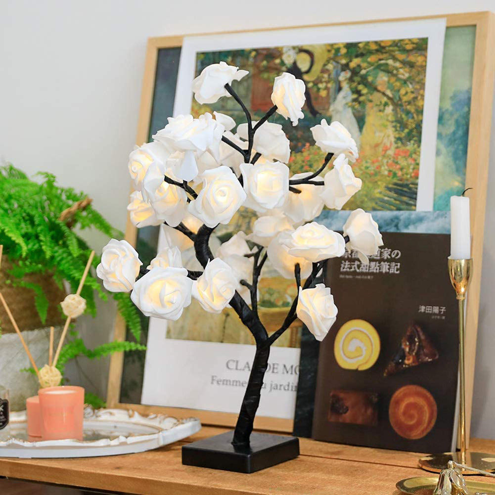 Illuminated Rose Tree - LumiRose-White-State of Style