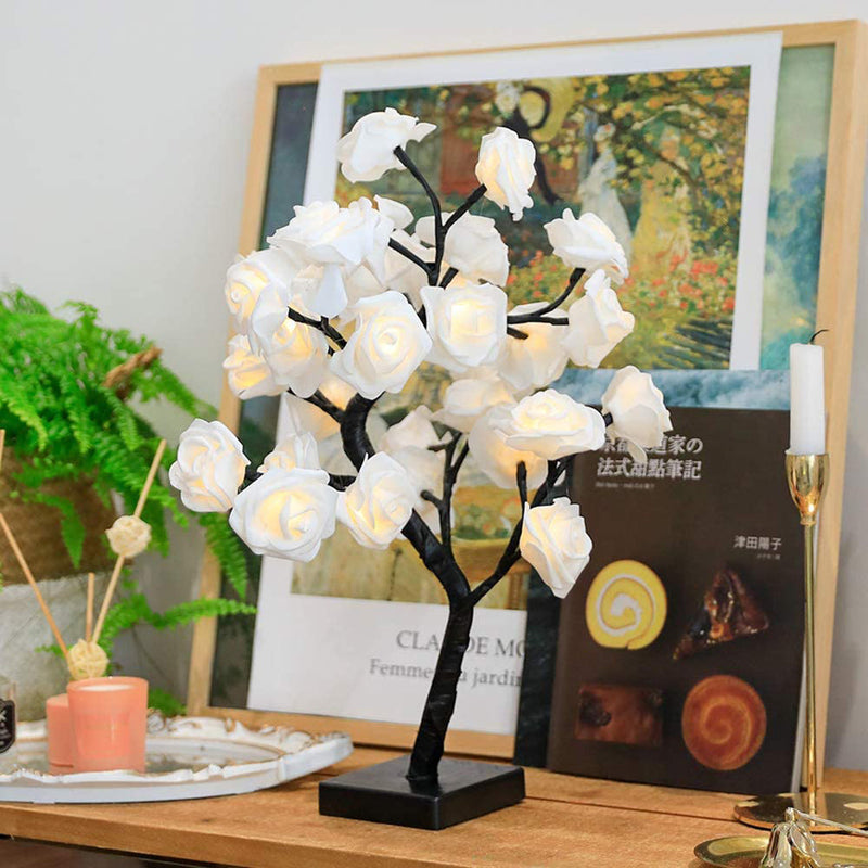 Illuminated Rose Tree - LumiRose-White-State of Style