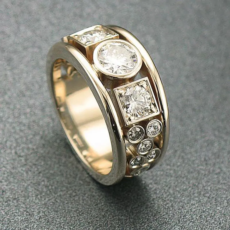 Vintage Gold Zirconia Ring - Isolde