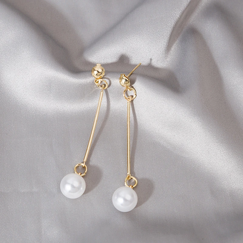 Selena Luxe Pearl Drop Earrings