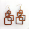 Handcrafted Wooden Drop Earrings | Eco-Friendly Fashion