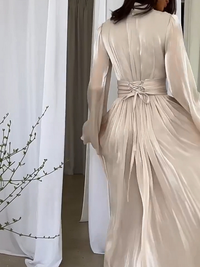 Imaginative maxi dress with flowing cut - Valentina-White-S-State of Style