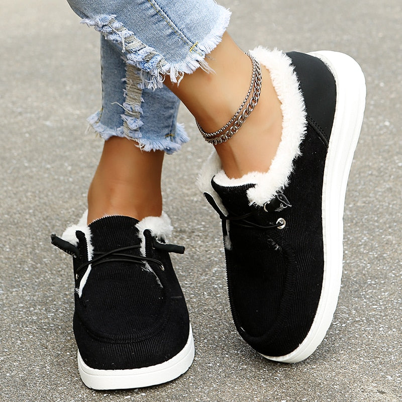 Ladies' Slip-On Winter Shoes with Plush Lining – Maren