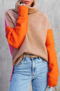 Impressive Color Block Knit Sweater - AutumnVibe-S (36/38)-State of Style