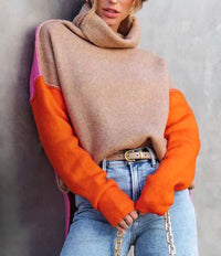 Impressive Color Block Knitted Sweater - AutumnVibe-S (36/38)-State of Style