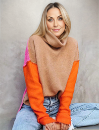 Impressive Color Block Knitted Sweater - AutumnVibe-S (36/38)-State of Style
