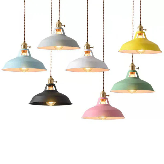 Industrial Retro Pendant Lamp - IronGlow-Grey-State of Style
