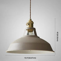 Industrial Retro Pendant Lamp - IronGlow-Khaki-State of Style