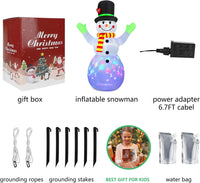Inflatable Illuminated Snowman (213 cm) - Lotte-State of Style