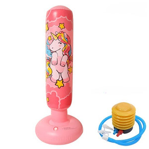 Inflatable Kids' Punch Bag – PunchyPal-With Foot Pump-Unicorn-State of Style