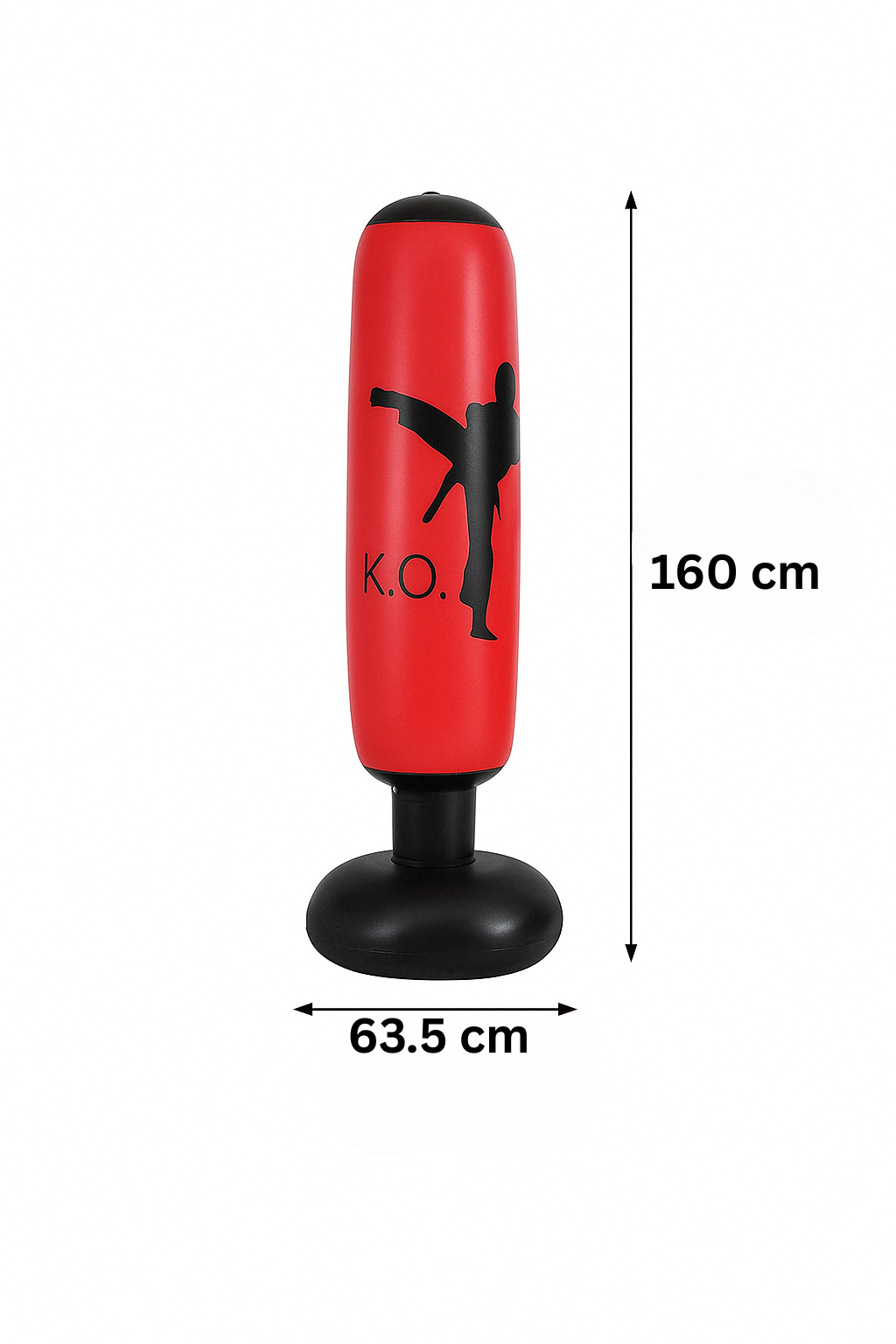 Inflatable Punch Bag - ImpactPro Punch Tower-Black-State of Style