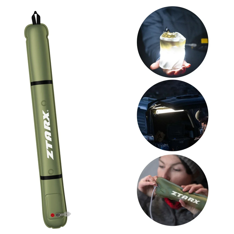 Inflatable Solar LED Tube Light - LumiGlow Pro-2000 mAh-State of Style