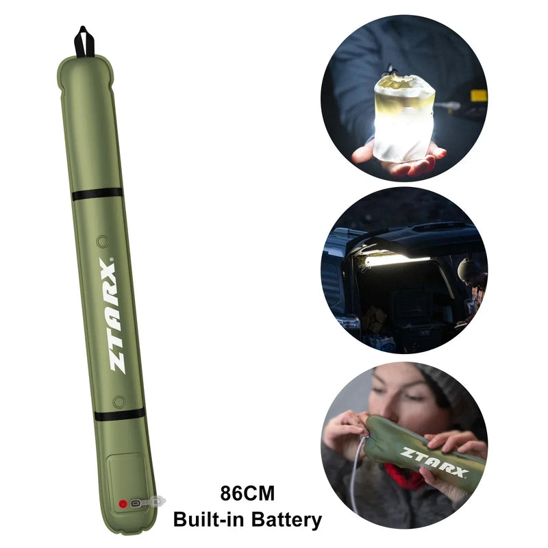 Inflatable Solar LED Tube Light - LumiGlow Pro-4000 mAh-State of Style