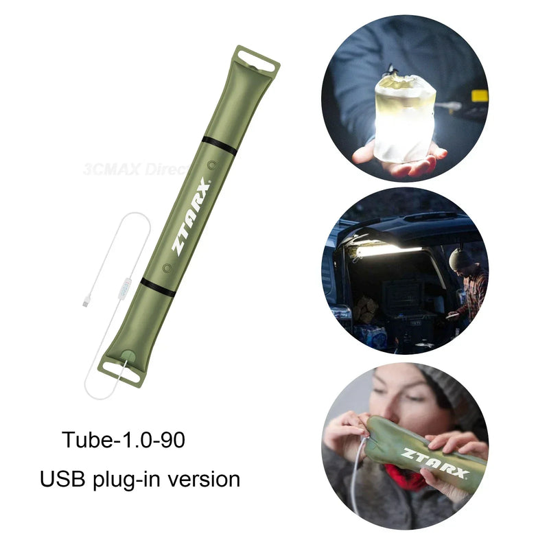 Inflatable Solar LED Tube Light - LumiGlow Pro-4000 mAh-State of Style