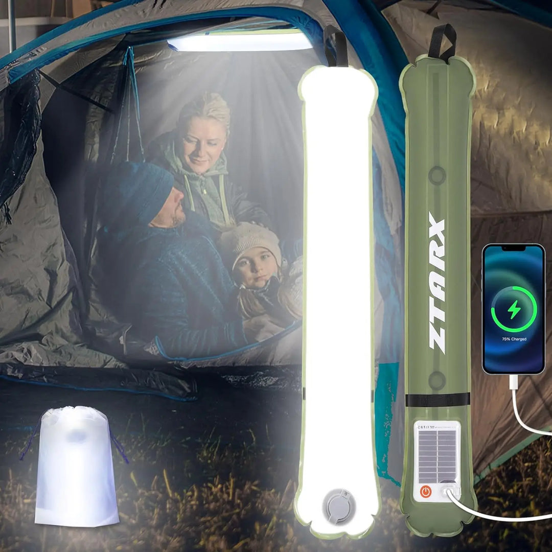 Inflatable Solar LED Tube Light - LumiGlow Pro-4000 mAh-State of Style