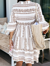 Inna Ibiza Ruffle Dress | Airy Boho Summer Fashion-Blue-S-State of Style