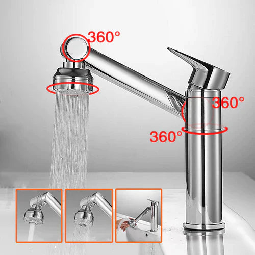 Innovative Bathroom Tap - TwistFlow-Black-State of Style