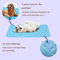 Innovative Cooling Mat for Dogs (4x Cooling Power) - ChillComfort-Light Blue-XS-State of Style