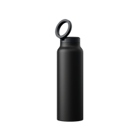 Innovative Water Bottle with Magnetic Ring - HydroSnap-Black-M (720ml)-State of Style