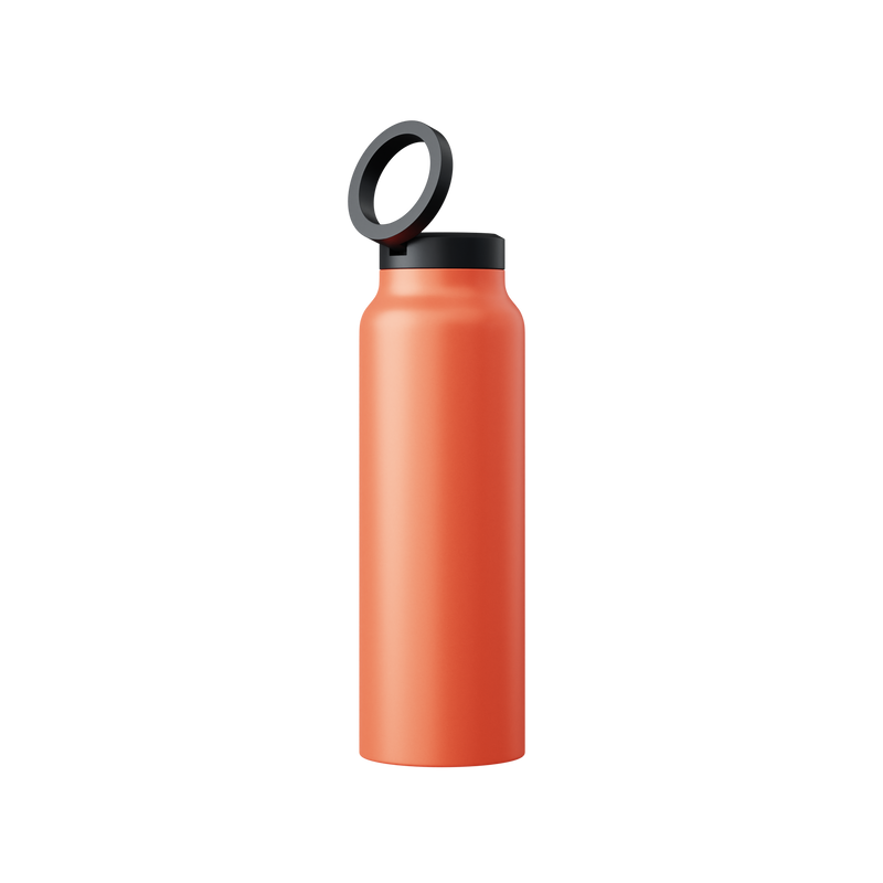 Innovative Water Bottle with Magnetic Ring - HydroSnap-Orange-M (720ml)-State of Style