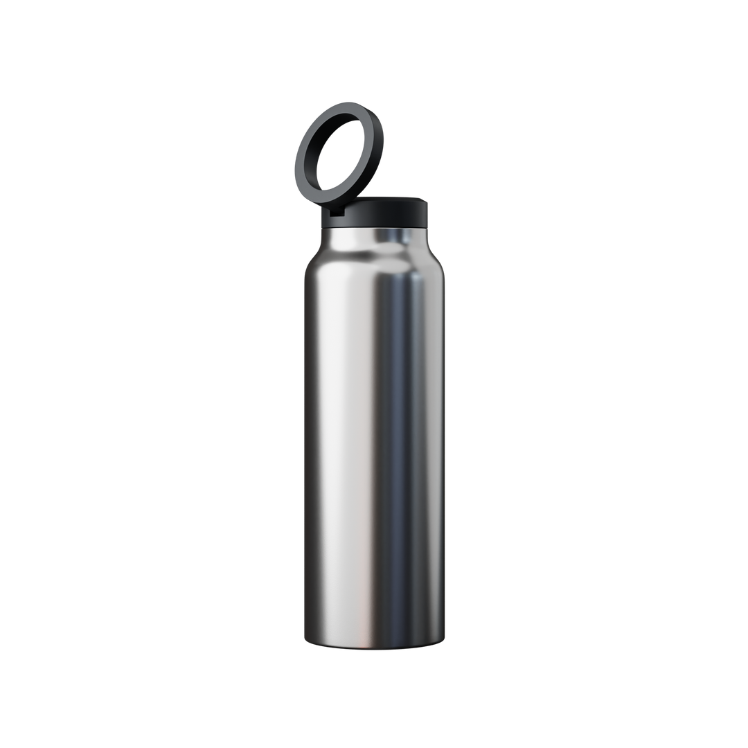 Innovative Water Bottle with Magnetic Ring - HydroSnap-Steel-M (720ml)-State of Style