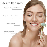 Instant Glow Gua Sha & Jade Roller Set-Green-State of Style