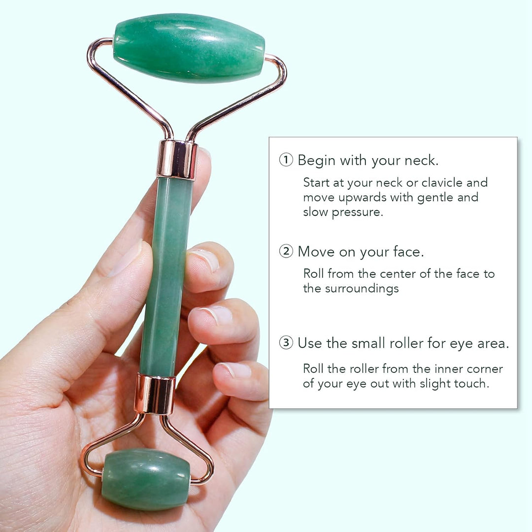 Instant Glow Gua Sha & Jade Roller Set-Groen-State of Style
