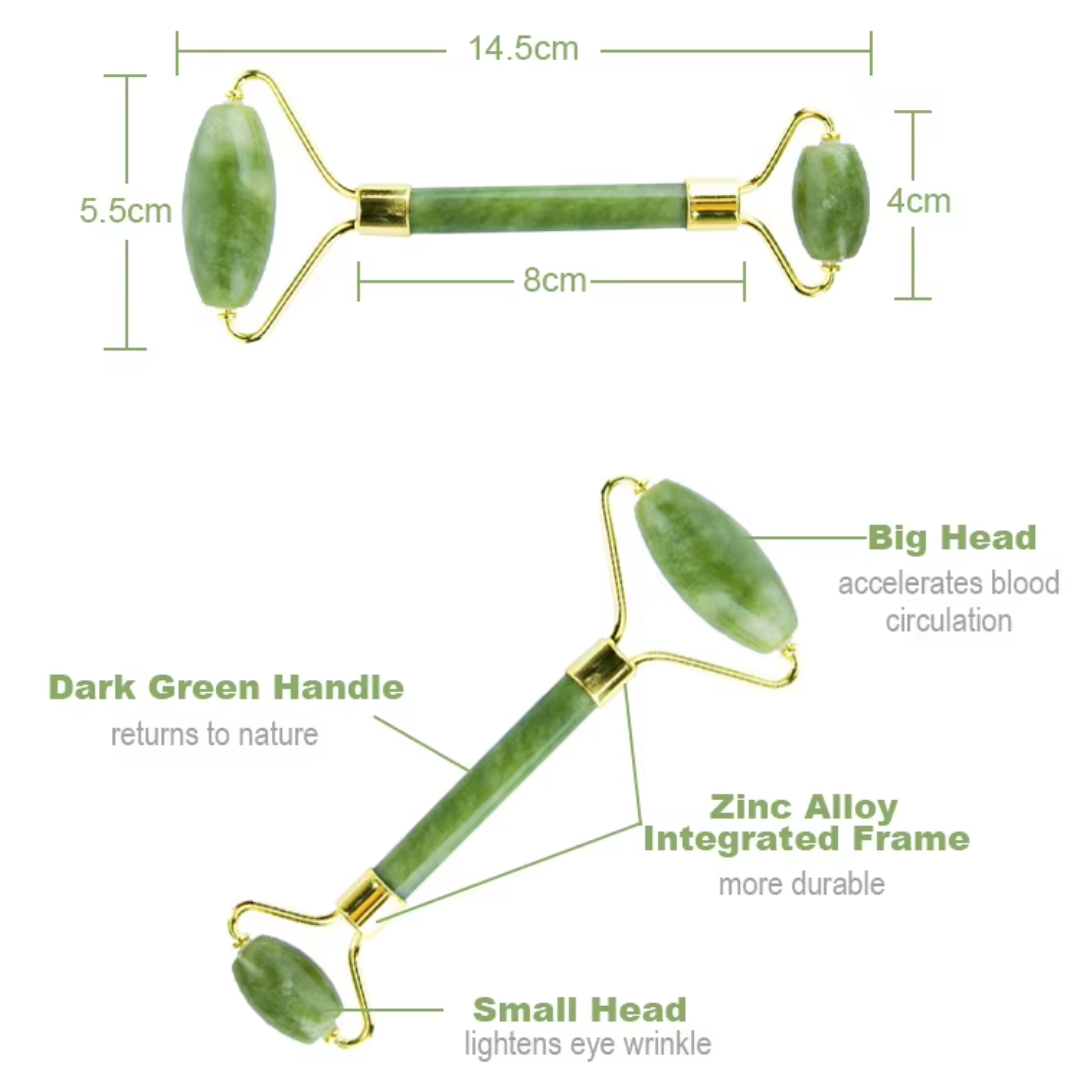 Instant Glow Gua Sha & Jade Roller Set-Groen-State of Style