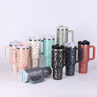Insulated Mug with Handle and Straw - ChillMate-Black-1200 ML-State of Style