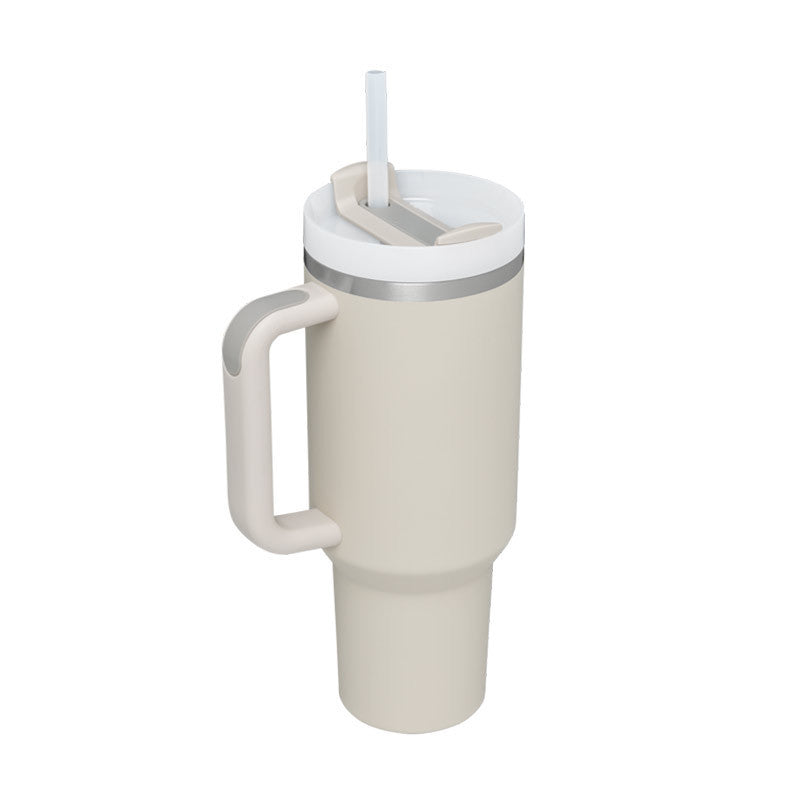 Insulated Mug with Handle and Straw - ChillMate-Dunes-1200 ML-State of Style