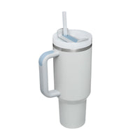 Insulated Mug with Handle and Straw - ChillMate-Misty Grey-1200 ML-State of Style