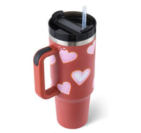 Insulated Mug with Handle and Straw - ChillMate-Pink-1200 ML-State of Style