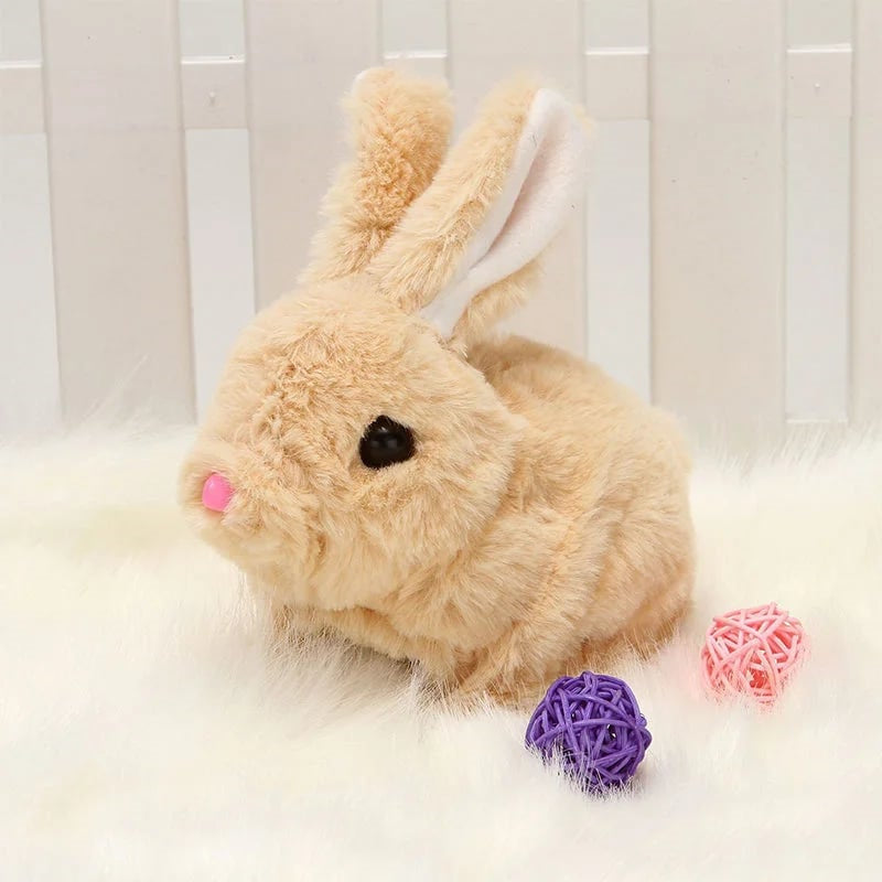 Interactive Cuddly Bunny - HoppyMate-Brown-State of Style