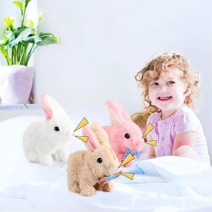 Interactive Cuddly Bunny - HoppyMate-Pink-State of Style