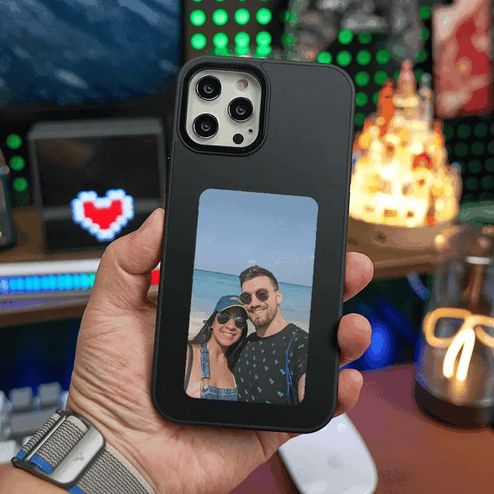 Interactive Photo iPhone Case - PixelShell-Black-iPhone 15-State of Style