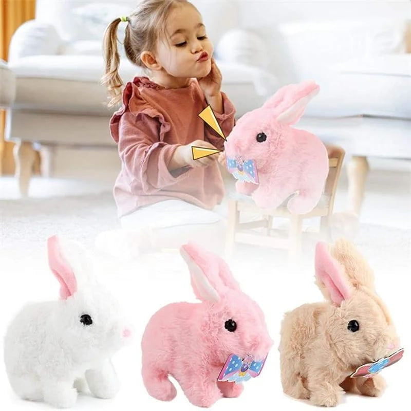 Interactive Play Rabbit – Nola | Makes Sound and Moves-Pink-State of Style