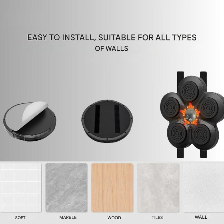 Interactive Smart Boxing Machine - PunchTech-Black Parent-Child Set - 1 pair of gloves for kids/1 pair for adults-State of Style