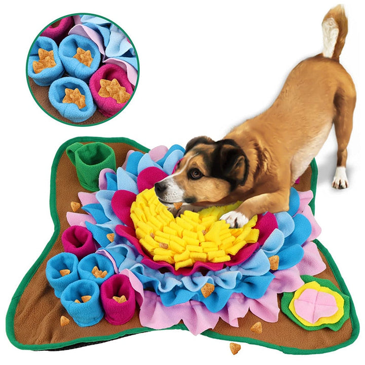 Interactive Snuffle Mat for Dogs - HuntPlay-Sunflower-State of Style