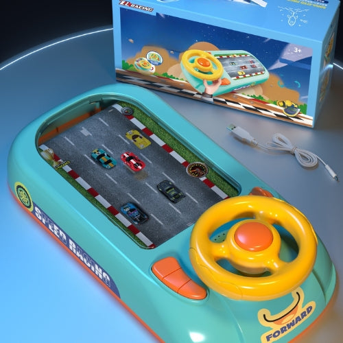 Interactive Steering Wheel Toy – AstroDrive-Green (Race Car)-State of Style