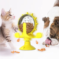 Interactive Treat Dispenser for Cats - TreatTwirl-Yellow-State of Style