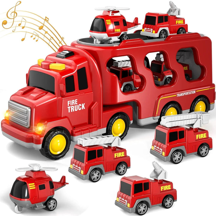 Interactive Truck with Light and Music - GlowRider-Red-State of Style