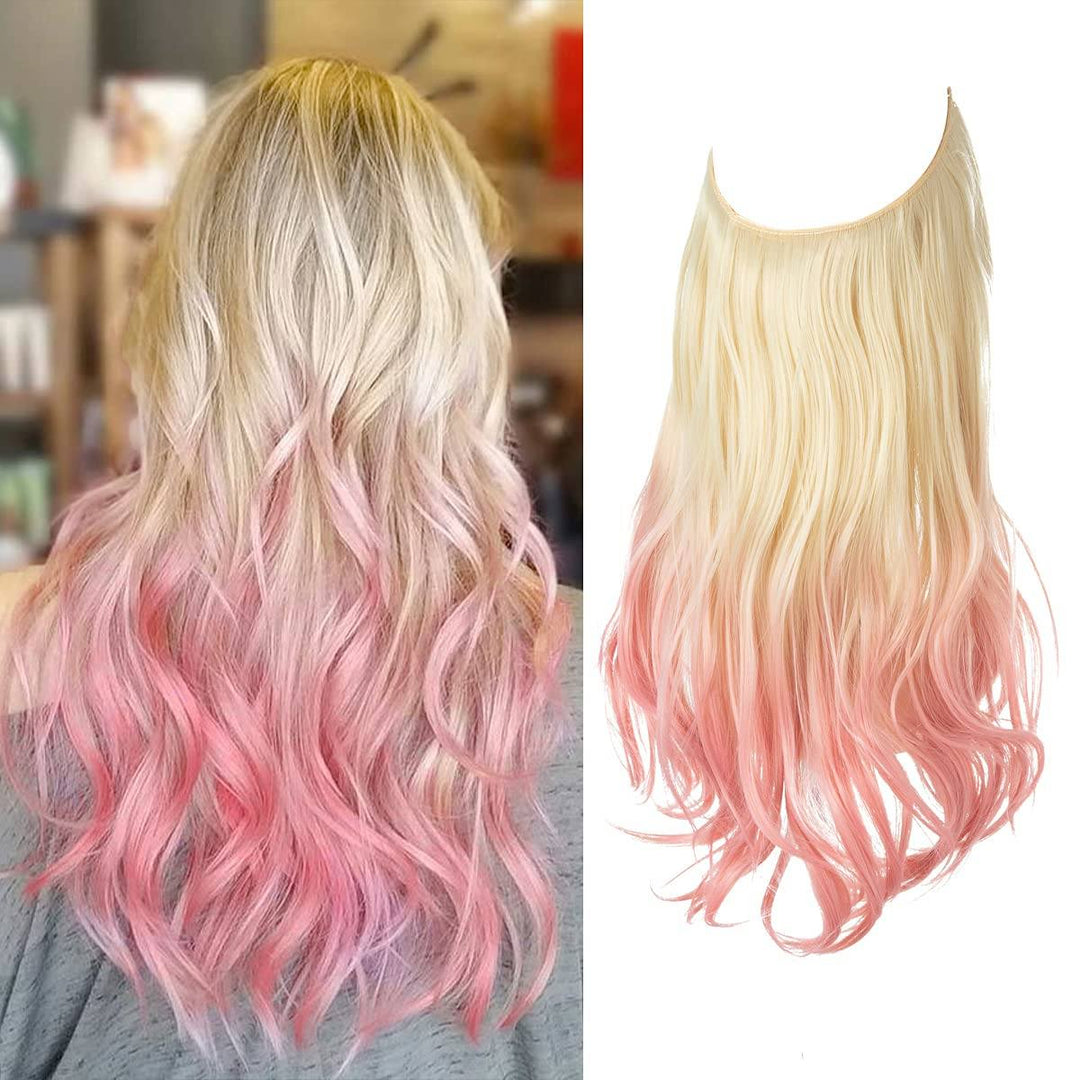Invisible Hair Extensions - Veloura-Beach Blonde to Pink-35 CM-State of Style